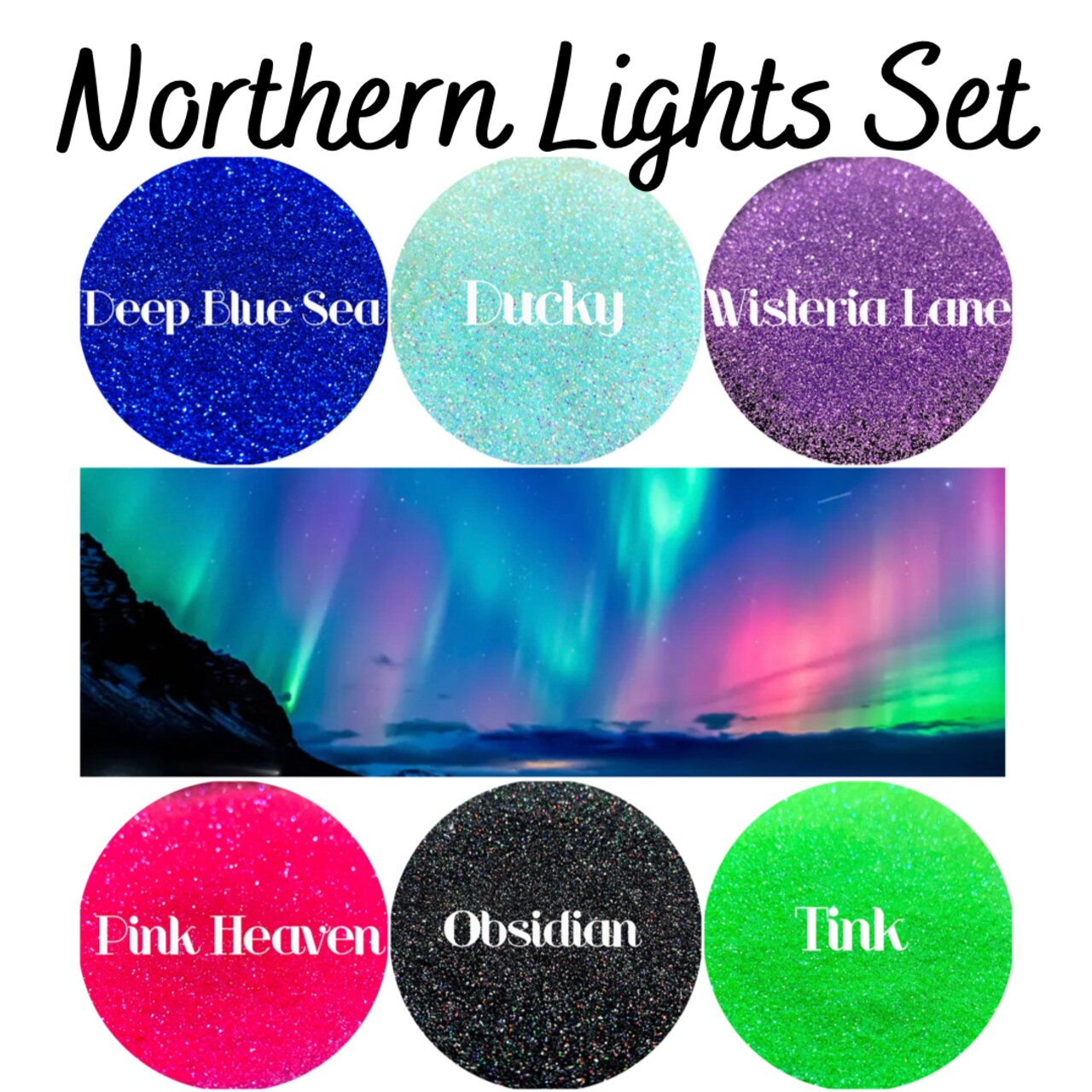 Glitter Northern Lights Set by Glitter Heart Co.&#x2122;